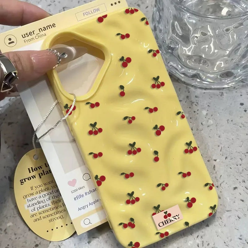 Half-Wrapped Pattern & Cartoon Phone Case | Shockproof & Anti-Fingerprint for iPhone