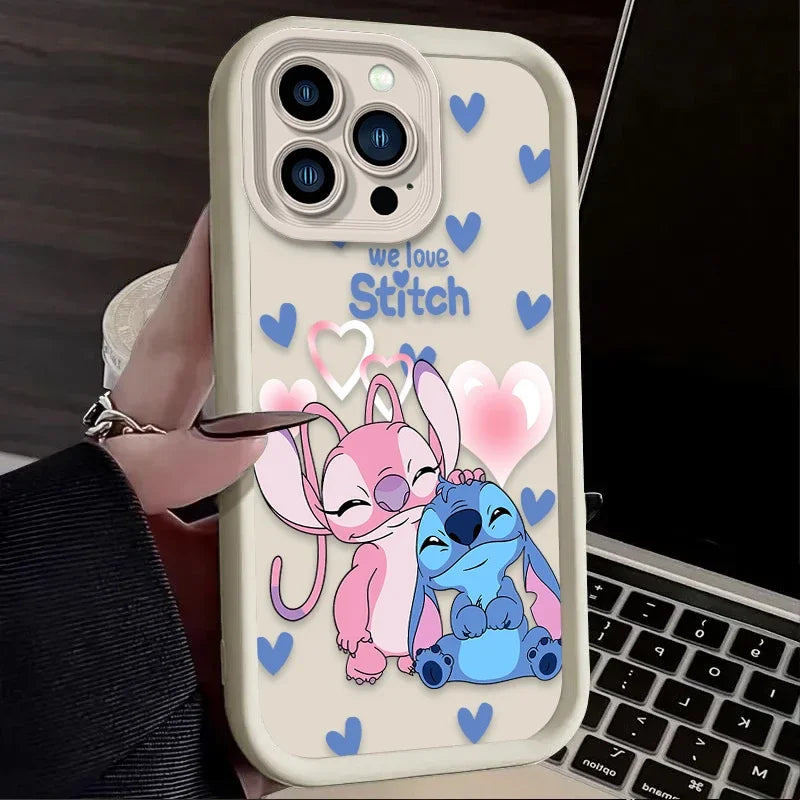 Half-Wrapped Cartoon & Animal Phone Case | Anti-Fingerprint & Shockproof for iPhone