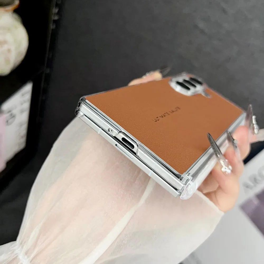 Samsung Galaxy Z Fold 7 Case | Hard PU Hinge Magnetic Full-Coverage Protective Back Cover