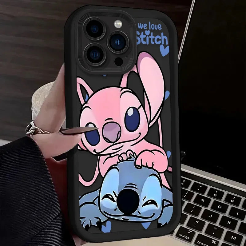 Half-Wrapped Cartoon & Animal Phone Case | Anti-Fingerprint & Shockproof for iPhone
