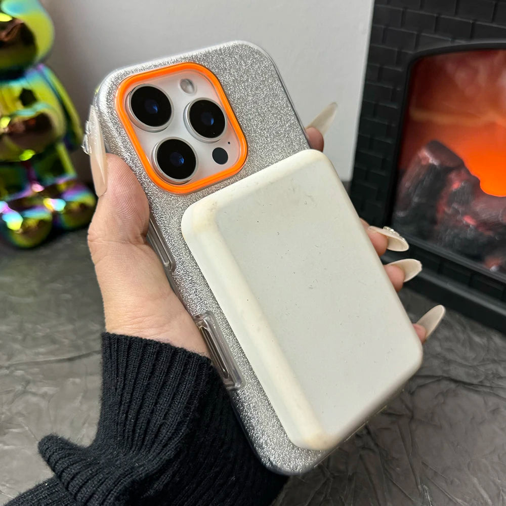 Luxury Diamond Glitter Case for iPhone 12–17 Series | MagSafe Compatible Wireless Charging Protector Cover