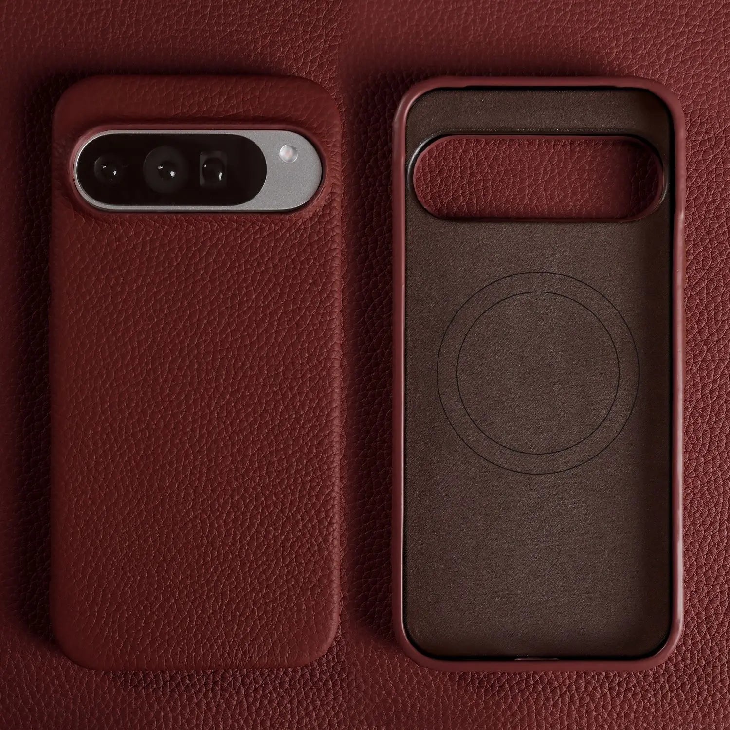 Google Pixel Full-Coverage Genuine Leather Magnetic Magsafe Case