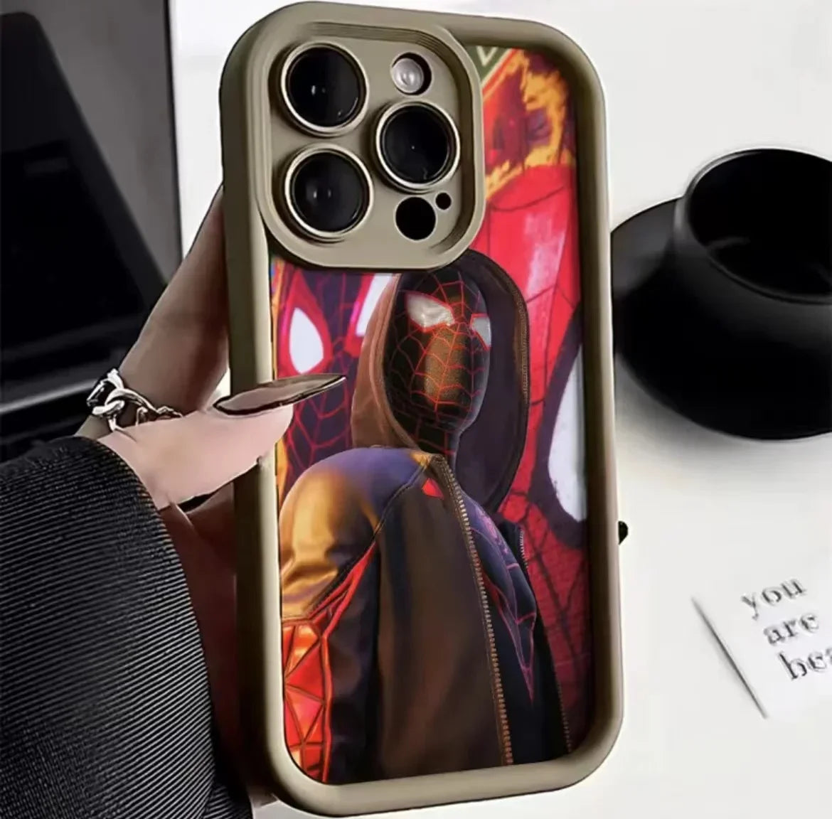 Full-Coverage Cartoon Silicone Phone Case for iPhone