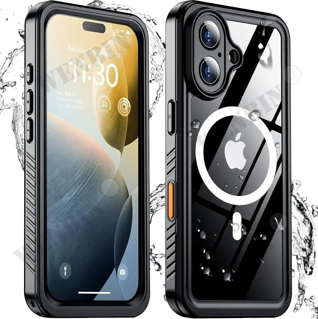 Full-Coverage Magnetic Shockproof iPhone Case | Dual-Layer, Waterproof & Scratch-Resistant Protection