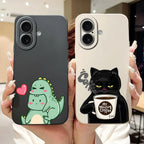 iPhone 17 Series Cartoon Silicone Case | Shockproof, Anti-Fingerprint & Lightweight