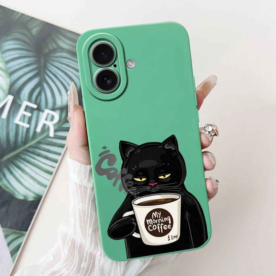 iPhone 17 Series Cartoon Silicone Case | Shockproof, Anti-Fingerprint & Lightweight