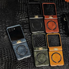 Samsung Galaxy Z Flip 7 Case | Luxury PU Leather Full-Coverage Magnetic Case
