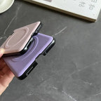 Luxury PU Leather Case for Samsung Galaxy Z Flip 7 | Magnetic & Wireless Charging Compatible