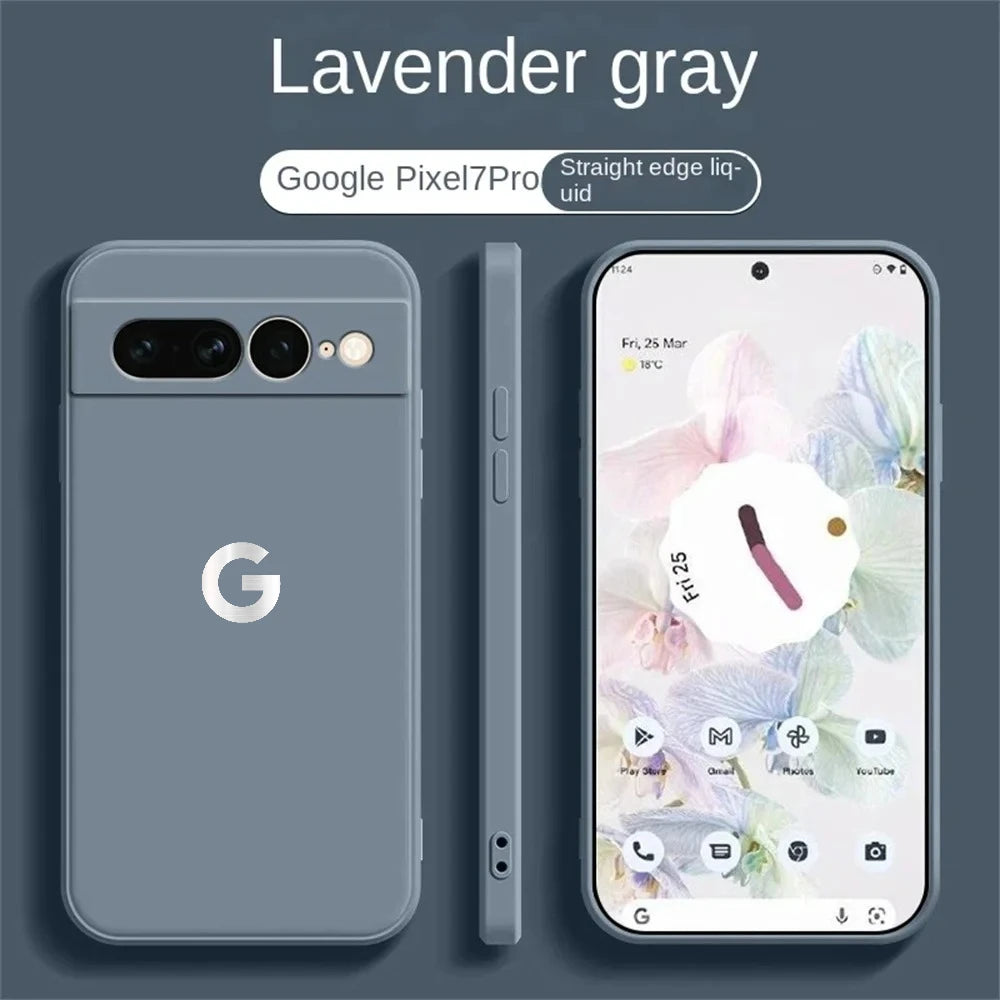 Google Pixel 6 / 6A / 6 Pro / 7 / 7 Pro / 8 / 8A / 8 Pro / 9 / 9 Pro XL / 10 Case | Ultra Slim Liquid Silicone Soft Magnetic Wireless Charging Shockproof Cover