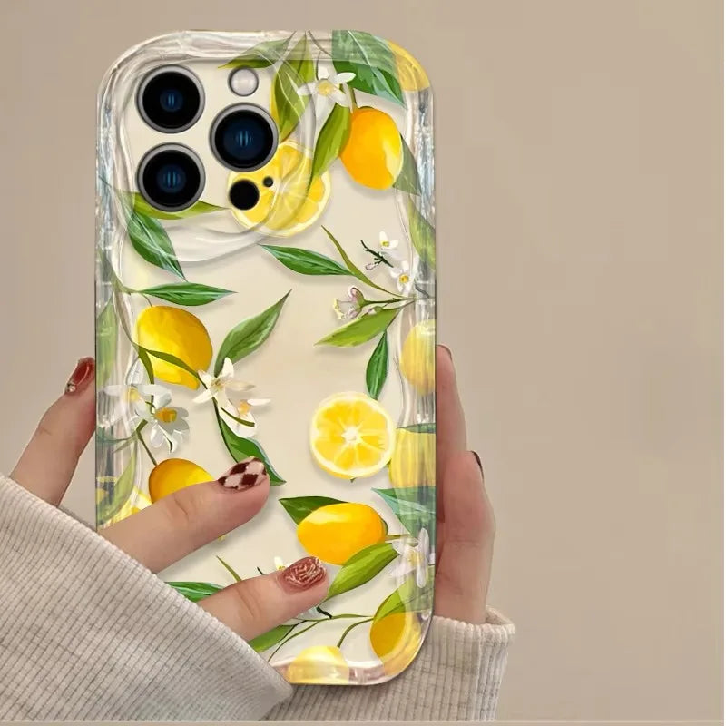 Pictorial Half-Wrapped Shockproof Phone Case | Anti-Fingerprint & Dustproof for iPhone