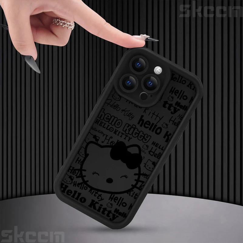 Half-Wrapped Cartoon & Pictorial TPU Phone Case | Anti-Fingerprint & Shockproof for iPhone