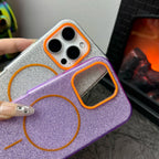 Luxury Diamond Glitter Case for iPhone 12–17 Series | MagSafe Compatible Wireless Charging Protector Cover