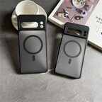 Google Pixel 6 / 6A / 6 Pro / 7 / 7A / 8 / 8A / 8 Pro / 9 / 9A / 9 Pro / 9 Pro XL Case | Matte Translucent Magnetic Wireless Charging Shockproof Half-Wrapped Cover