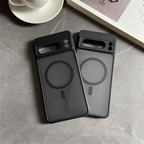 Google Pixel 6 / 6A / 6 Pro / 7 / 7A / 8 / 8A / 8 Pro / 9 / 9A / 9 Pro / 9 Pro XL Case | Matte Translucent Magnetic Wireless Charging Shockproof Half-Wrapped Cover