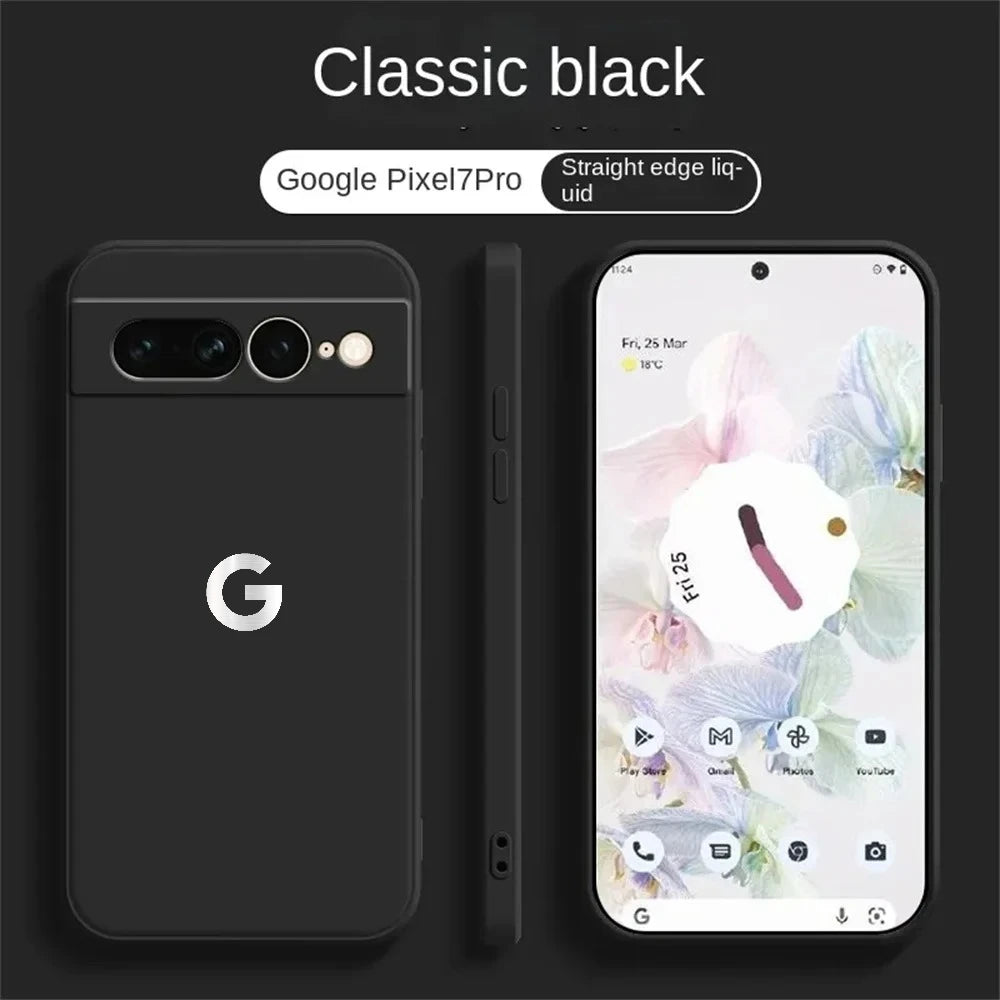 Google Pixel 6 / 6A / 6 Pro / 7 / 7 Pro / 8 / 8A / 8 Pro / 9 / 9 Pro XL / 10 Case | Ultra Slim Liquid Silicone Soft Magnetic Wireless Charging Shockproof Cover