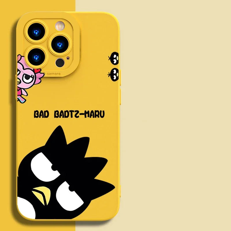 Full-Coverage Silicone Phone Case | Shockproof & Water-Resistant Cartoon, Geometric & Anime Designs for iPhone