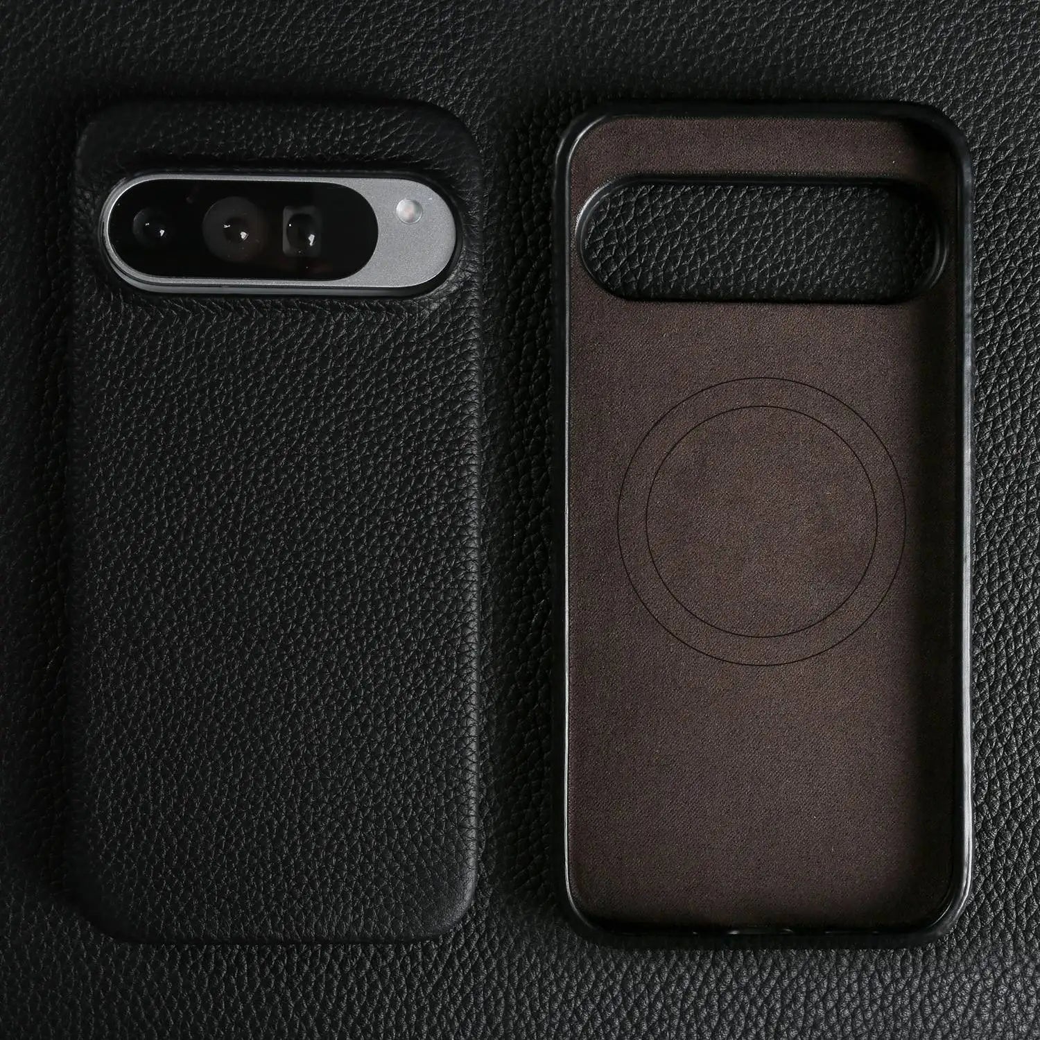 Google Pixel Full-Coverage Genuine Leather Magnetic Magsafe Case