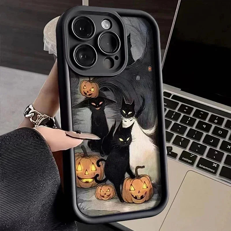 Full-Coverage Cartoon, Animal & Anime Phone Case | Anti-Fingerprint & Shockproof for iPhone