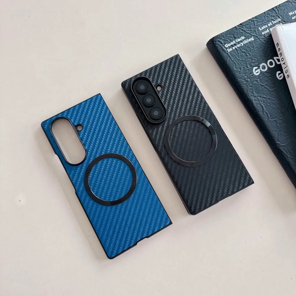 Samsung Galaxy Z Fold 7 Case | Luxury Plating Hard PU Full-Coverage Protective Back Cover