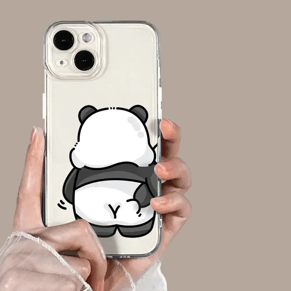Full-Coverage Cartoon & Animal Silicone Phone Case | Shockproof & Water-Resistant for iPhone