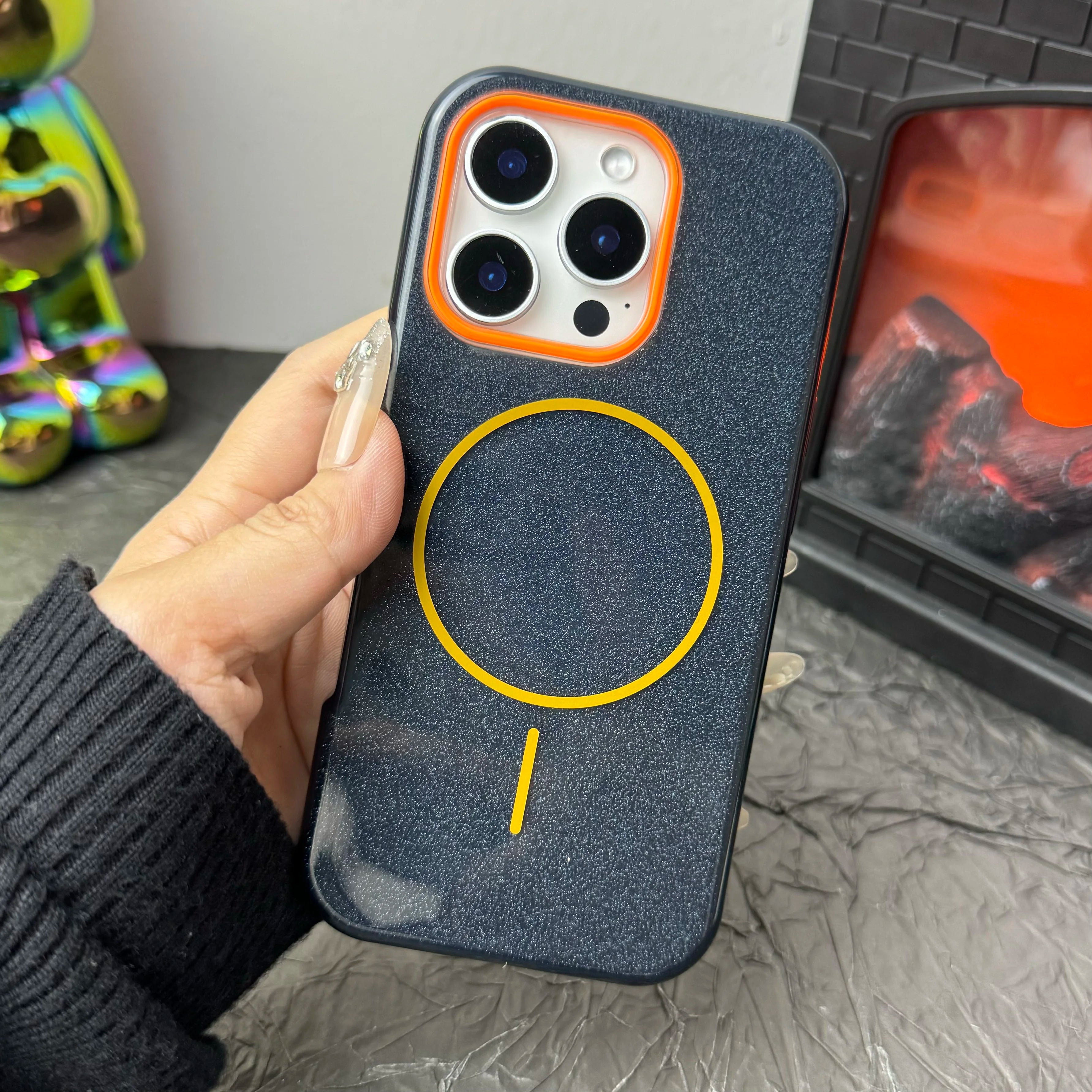 Luxury Diamond Glitter Case for iPhone 12–17 Series | MagSafe Compatible Wireless Charging Protector Cover