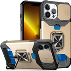 iPhone Case with Ring & Kickstand | Anti-Scratch, Anti-Fingerprint & Card Storage