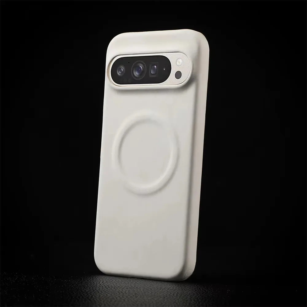 Google Pixel Case | Magnetic PU Leather Half-Wrapped Shockproof Protective Cover