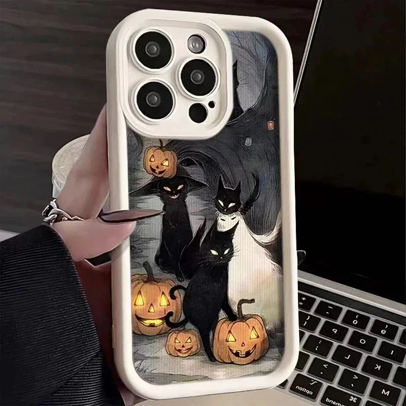Full-Coverage Cartoon, Animal & Anime Phone Case | Anti-Fingerprint & Shockproof for iPhone