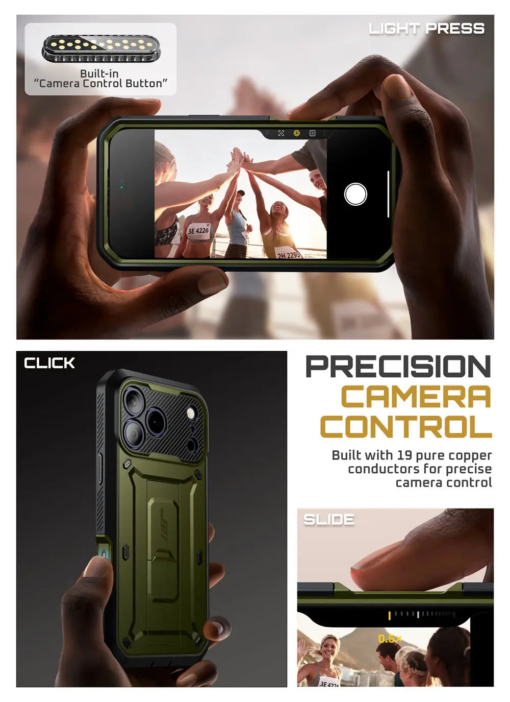 Rugged SUPCASE Full-Coverage iPhone 17 Pro Case | Shockproof with Holster & Kickstand