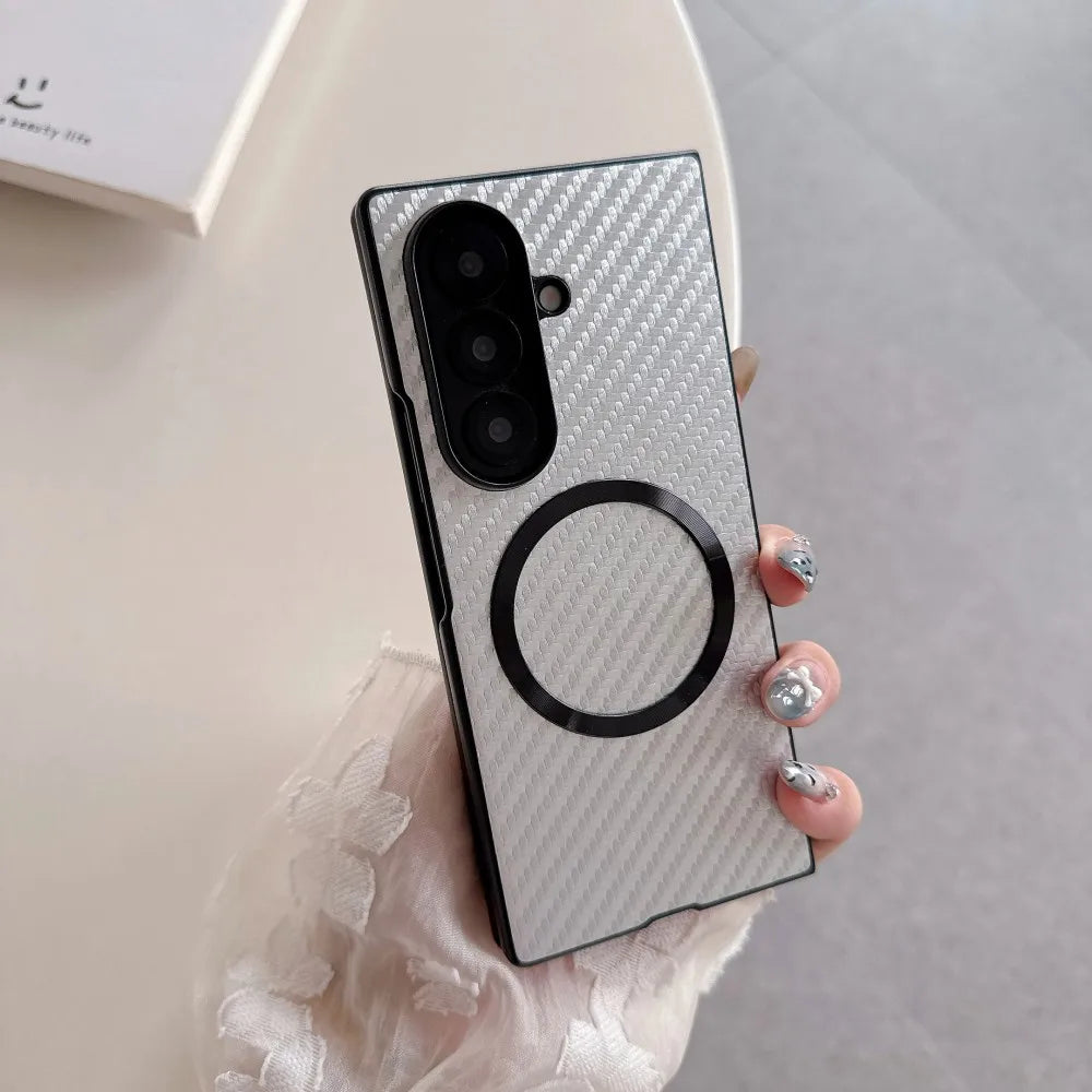 Samsung Galaxy Z Fold 7 Case | Luxury Plating Hard PU Full-Coverage Protective Back Cover