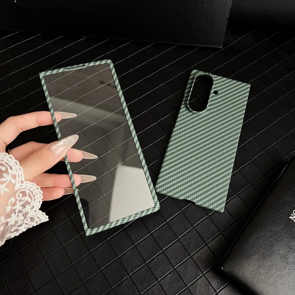 Samsung Galaxy Z Fold 7 Case | Hard Carbon Fiber Magnetic Full-Coverage Protective Back Cover