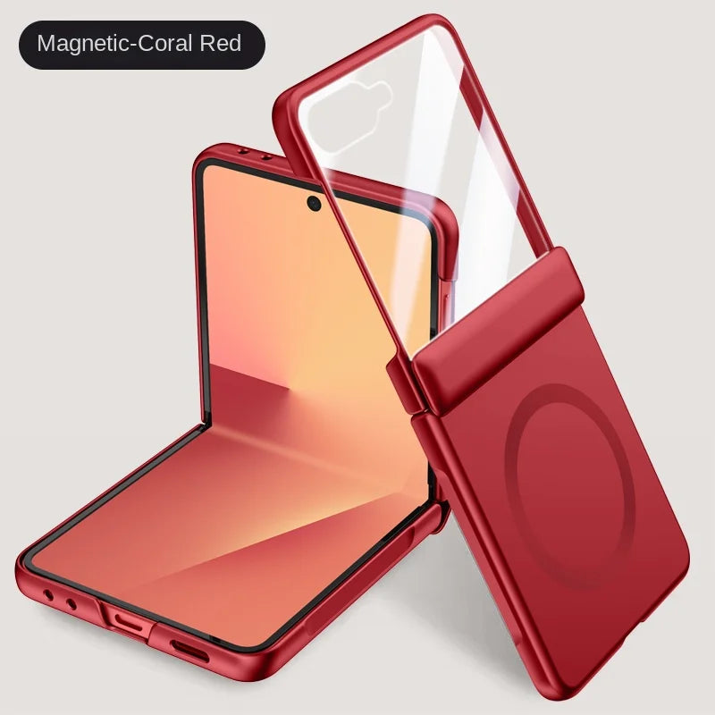Samsung Galaxy Z Flip 7 Case | Hard Skin Magnetic Full-Coverage Protective Case